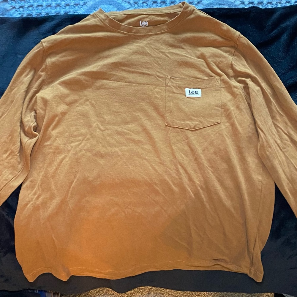 Lee Long Sleeve T-Shirt - Tan
